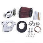 Heavy Breather Extreme Air Cleaner Intake Filter for Harley Touring, Chromed