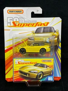 MATCHBOX MOC SEALED SUPERFAST 2003 50TH ANNIVERSARY '04 HONDA S-2000 YELLOW B - Picture 1 of 9