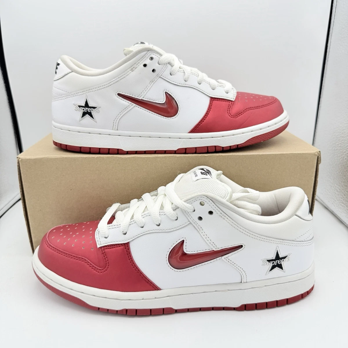 Nike Supreme x Dunk SB Low Varsity Red | eBay