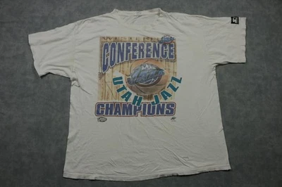 Camisa De Colección Utah Jazz Para Hombres X-Grande Blanca NBA Baloncesto Starter 1997 Años 90 Foto 1 de 4