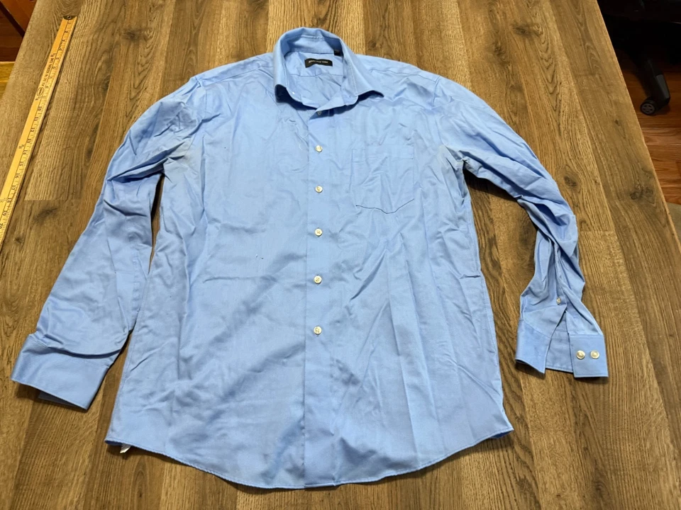 Jones New York Shirt, Men's Size 16.5 34-35, Blue, Long Sleeve, Button Up Shirt - Image 1 of 4