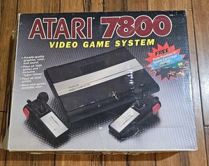 Atari 7800 Console Video Game System 2 Joysticks Pole Position Game Adapter New - Picture 1 of 13