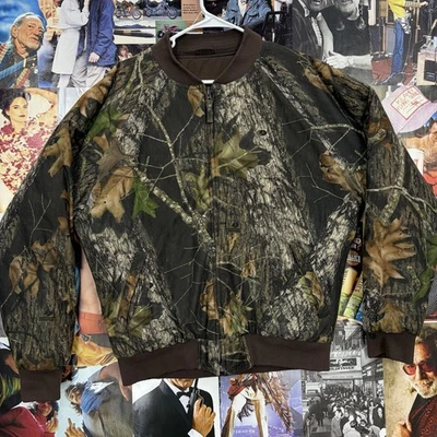 Vintage Unbranded Realtree Camo Hunting Bomber Jacket, Size L - Image 1 of 3