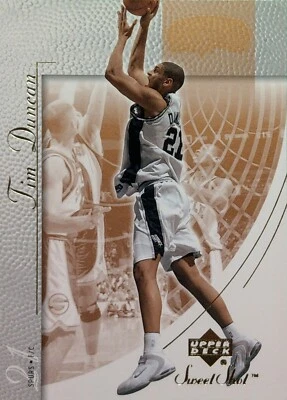 2002 UPPER DECK SWEET SHOT SAN ANTONIO SPURS TIM DUNCAN  BASKETBALL CARD 74 - Image 1 of 4