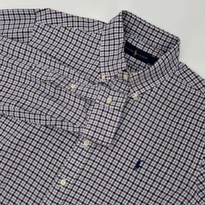 Ralph Lauren Shirt Mens Large Multi Plaid Classic Long Sleeve Collar Button Down - Picture 1 of 11