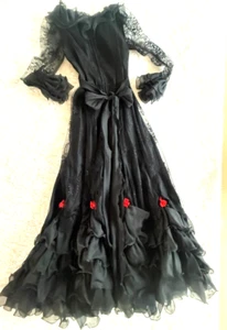 Abendkleid, Abschlussball, Spitze, lang, Schwarz, weise Festmoden, 38 - Bild 1 von 16