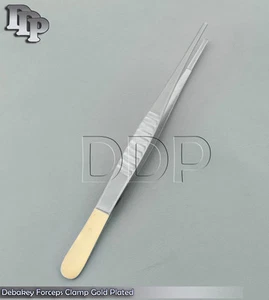 DEBAKEY PINZA ARTERIA ATRAUMATICA MORSETTO 6" MANICO ORO ENT STRUMENTI CHIRURGICI - Foto 1 di 2