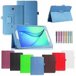 Leather Tablet Stand Folio Case Cover For Samsung Galaxy Tab 7.0/ 8.0/ 10.1 Inch - Picture 1 of 23