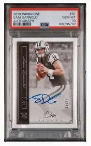 Sam Darnold - 2018 Panini One ROOKIE “On Card” Auto #11/49 SP PSA 10 🔥Vikings🔥 - Picture 1 of 3
