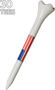 Golf Tees 30 Count, Multi, 2-3/4 Inch US - Picture 1 of 12