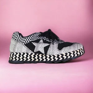 Stella Mccartney Sneakers Macy Stringate Atletiche Zeppa Espadrillas Scarpe 38 - Foto 1 di 12