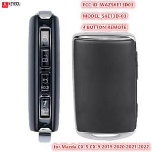 Desbloqueado para Mazda CX-5 CX-9 2019 2020 2021 22 llave inteligente mando a distancia WAZSKE13D03 - Imagen 1 de 5