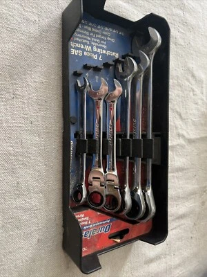 Duralast 6 Pc SAE & Metric Ratcheting Wrench Set 12, 13, 5/16, 9/16, 5/8, 3/4 - Image 1 of 4
