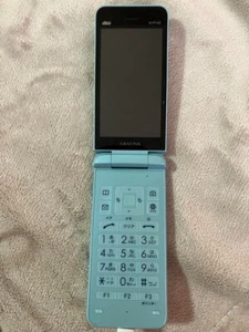 KYOCERA KYF42 GRATINA WIFI KEITAI ANDROID FLIP PHONE UNLOCKED JAPAN Light blue - Picture 1 of 3