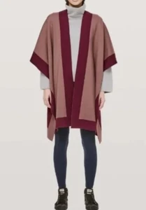 Lululemon Bundle Up Wrap SPNO/SVNH Spanish Oak Reversible Merino Wool - NWT - Picture 1 of 9