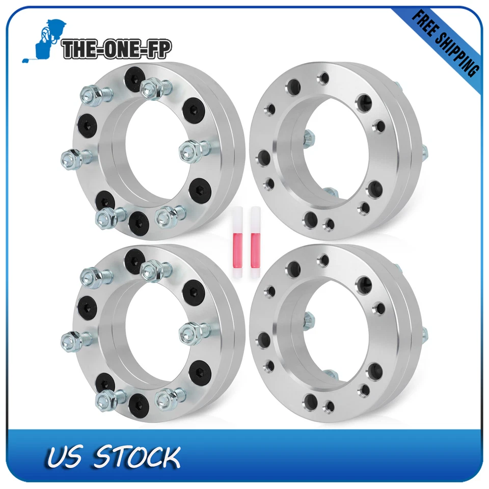 4 Pcs 2”5x5 to 6x5.5 Wheel Adapters For Ford F-150 Dodge Ram 1500 Jeep CJ3 CJ5 - Image 1 of 4