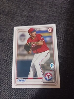 2020 Bowman Draft 1st Edition #BD-6 Hans Crouse Rangers - Image 1 of 2