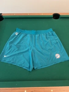 Miami Dolphins Shorts Men 3XL Aqua Nike Dri Fit Team Player Issue Laremy Tunsil - Picture 1 of 13