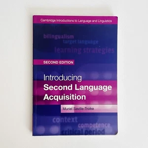 Introducing Second Language Acquisition by Muriel Saville-Troike Paperback 2012 - Picture 1 of 15