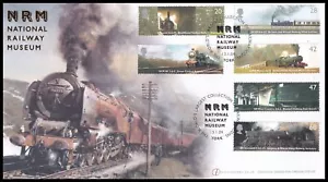 Locomotoras clásicas Buckingham FDC Nat Railway Museum York SHS 2004 GB - Imagen 1 de 2
