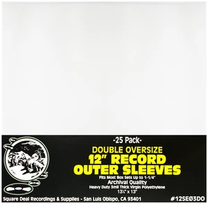 (25) 12" LP Vinyl Record DOUBLE OVERSIZE Large Outer Sleeves Fits Most Box Sets - Imagen 1 de 7