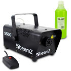 Beamz S500 Smoke Machine + Green Fog Juice Fluid 1L DJ Package 500W UK Stock