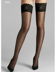 Wolford Satin Touch 20 Stay Up - Picture 1 of 3