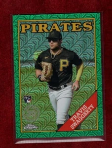 TRAVIS SWAGGERTY 2023 TOPPS UPDATE SILVER PACK GREEN 93/99 ROOKIE PIRATES - Picture 1 of 2