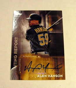 Autógrafo Topps Scouting Report 2016 Alen Hanson Auto Pirates - Imagen 1 de 1