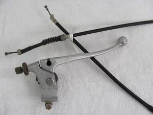 1972 Yamaha RT2 360 RH Brake Perch Lever Holder & Front Brake Cable - Picture 1 of 15