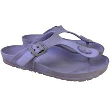 Birkenstock Gizeh Lavender Purple Rubber Thongs Sandals Womens Shoes sz 36 / 5