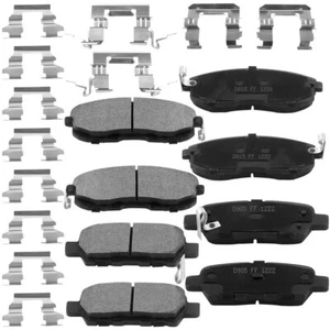 Set of 8 Front + Rear Ceramic Brake Pads for 2007 - 2013 Nissan Altima H03 - Foto 1 di 5