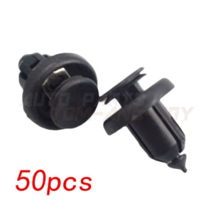 50pcs Front Bumper Push Type Retainer Clips Clip Nylon Fastener For Honda Acura - Imagen 1 de 5
