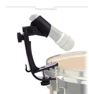High Quality 2* Drum Microphone Mic Clamp Clip Holder Mount for Shure SM58 SM57