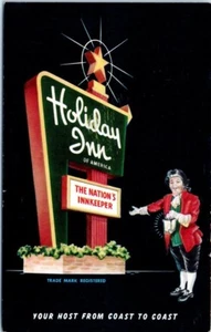 Tennessee Postkarte Holiday Inn East Memphis TN Vintage Schild Gastgeber Küste zu Motel - Bild 1 von 2