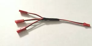 Traxxas VXL JST splitter Y connector harness. 1 male to 3 female JST plugs 1M3F - Picture 1 of 2