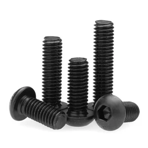 Socket Button Head Black Screws 10.9 High Tensile Allen Bolts M1.6 M2 M2.5 M3 M4 - Picture 1 of 97