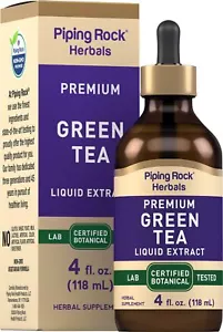 Green Tea Extract Liquid | 4 Fl Oz | Herbal Supplement | by Piping Rock - Picture 1 of 6