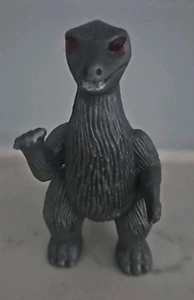 Kaiju Figure Vintage 3-Inch KO Godzilla Metallic Gray Plastic Unmarked Dino - Picture 1 of 5