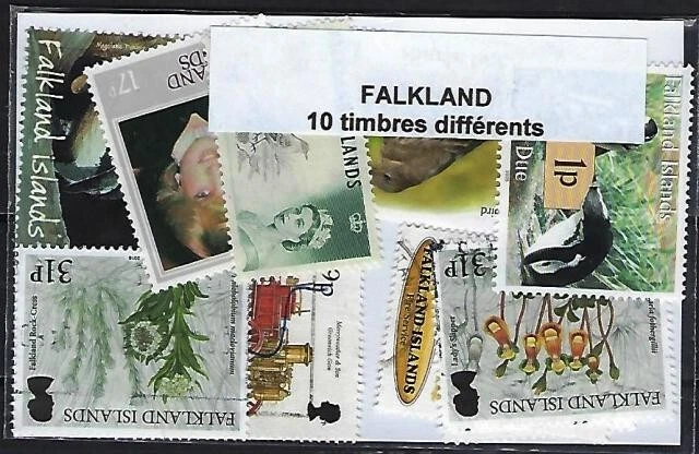 Iles Falkland - Falkland Islands 10 timbres différents - Photo 1/1