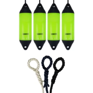 4 parafanghi per barca a vortice HURRICANE: Flo Green PM02 - CORDA GIUNTATA LIBERA 10 MM - Foto 1 di 2