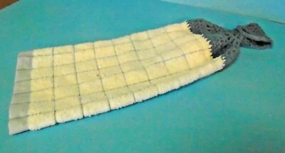 Подвесной кухни блюдо полотенца крючком полотенце комплект синий и белый ручной работы синий кнопка - Изображение 1 из 3