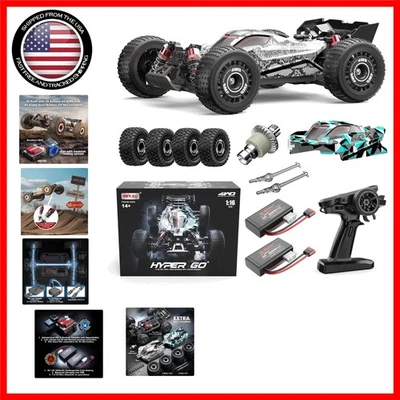 Camión de radiocontrol sin escobillas 1/16 RTR - Buggy de carreras de 38 MPH con batería 2S incluida Foto 1 de 4