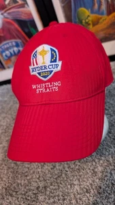 Cappello berretto Nike Dri-Fit Ryder Cup 2020 Whistling Straits Strapback rosso Legacy91 PGA - Foto 1 di 12