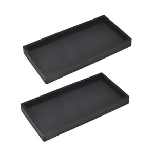 2PC 7.9" Small Bathroom Vanity Tray for Counter, Silicone Kitchen Sink Soap - Picture 1 of 8
