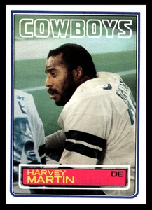 1983 Topps Harvey Martin #50 Dallas Cowboys NFL Football - Picture 1 of 2