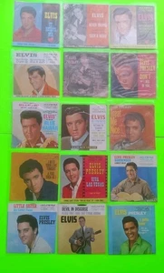 Lot of 15 Elvis Presley Piucture Sleeves & 45's ALL CLEAN CONDITION Protectors - Picture 1 of 4