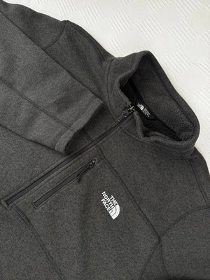 North Face Strickpullover Herren 2XL grau 1/4 Zip Fleece Outdoor Wanderpullover - Bild 1 von 4