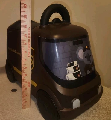 Radio Flyer UPS camión de reparto paseo carro marrón ruedas coche juguete para montar koala Foto 1 de 4