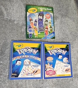 Crayola Color Explosion White Fire & Ice ~ Disney Scenes ~ Classic Coloring Book - Picture 1 of 19